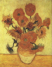 Vase With Fifteen Sunflowers, 1889