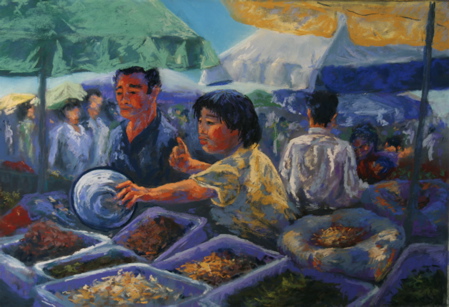 Market scene, day 3 Market scene, day 3