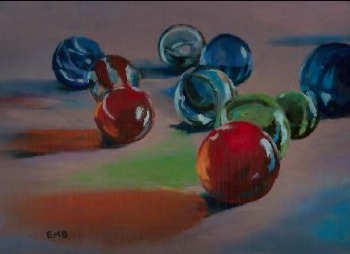 Marbles in soft pastel Marbles in soft pastel